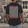 Having A Ball For 100 Days Of School 100th Baseball Men's Back Print T-Shirt