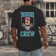 Hi 5 Birthday Party Decorations For Boy Baseball Drip 5th Men's Back Print T-Shirt Hi 5 Birthday Party Decorations For Boy Baseball Drip 5th Men's Back Print T-Shirt