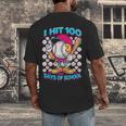 I Hit 100 Days Of School Baseball Ice Cream Drip Men's Back Print T-Shirt I Hit 100 Days Of School Baseball Ice Cream Drip Men's Back Print T-Shirt