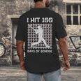 I Hit 100 Days Of School Baseball Player 100th Day Boys Kids Men's Back Print T-Shirt I Hit 100 Days Of School Baseball Player 100th Day Boys Kids Men's Back Print T-Shirt