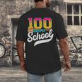 Ice Cream Drip 100 Days Of School Baseball Boys 100th Day Men's Back Print T-Shirt Ice Cream Drip 100 Days Of School Baseball Boys 100th Day Men's Back Print T-Shirt