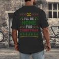 I’Ll Be Home For Christmas Baseball Ugly Sweater Men's Back Print T-Shirt I’Ll Be Home For Christmas Baseball Ugly Sweater Men's Back Print T-Shirt