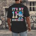 It's My 11th Birthday Baseball Ice Cream Drip Theme Men's Back Print T-Shirt It's My 11th Birthday Baseball Ice Cream Drip Theme Men's Back Print T-Shirt