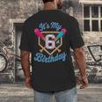 It's My 6th Birthday Baseball Fan Fun Party Celebration Men's Back Print T-Shirt It's My 6th Birthday Baseball Fan Fun Party Celebration Men's Back Print T-Shirt