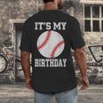 It’s My Birthday Baseball Vintage Style Men's Back Print T-Shirt It’s My Birthday Baseball Vintage Style Men's Back Print T-Shirt