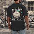 Its My Birthday Vintage Baseball Celebration For Men Kids Men's Back Print T-Shirt Its My Birthday Vintage Baseball Celebration For Men Kids Men's Back Print T-Shirt