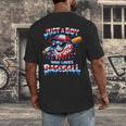 Just A Boy Who Loves Baseball Patriotic Drip For Youth Boys Men's Back Print T-Shirt Just A Boy Who Loves Baseball Patriotic Drip For Youth Boys Men's Back Print T-Shirt