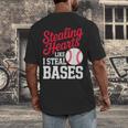 Kids Stealing Hearts Cute Baseball Boys Men's Back Print T-Shirt Kids Stealing Hearts Cute Baseball Boys Men's Back Print T-Shirt