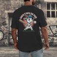Knock It Outa The Park Baseball Goat Home Run Men's Back Print T-Shirt Knock It Outa The Park Baseball Goat Home Run Men's Back Print T-Shirt