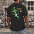 Leprechaun Play Baseball St Patrick's Day Men Kid Boys Men's Back Print T-Shirt Leprechaun Play Baseball St Patrick's Day Men Kid Boys Men's Back Print T-Shirt
