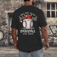 Most Likely To Play Baseball With Santa Christmas Xmas Men's Back Print T-Shirt Most Likely To Play Baseball With Santa Christmas Xmas Men's Back Print T-Shirt