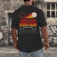 Love Is Our Home Run Baseball Valentine Couple Men's Back Print T-Shirt Love Is Our Home Run Baseball Valentine Couple Men's Back Print T-Shirt