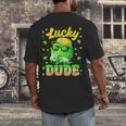 Lucky Dude Drip Baseball Shamrock St Patrick Men Boy Youth Men's Back Print T-Shirt Lucky Dude Drip Baseball Shamrock St Patrick Men Boy Youth Men's Back Print T-Shirt