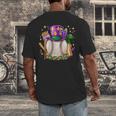 Mardi Gras Baseball Jester Hat Fleur De Lis Boys Girls Kids Men's Back Print T-Shirt