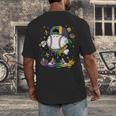 Mardi Gras Ice Cream Drip Baseball Carnival Party Mask Boys Men's Back Print T-Shirt Mardi Gras Ice Cream Drip Baseball Carnival Party Mask Boys Men's Back Print T-Shirt