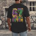 Mardi Gras Six Seven Baseball Drip Number 6 7 Meme Men's Back Print T-Shirt Mardi Gras Six Seven Baseball Drip Number 6 7 Meme Men's Back Print T-Shirt