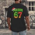 Mason 67 Christmas Ice Cream Drip Meme Six Seven Baseball Men's Back Print T-Shirt Mason 67 Christmas Ice Cream Drip Meme Six Seven Baseball Men's Back Print T-Shirt
