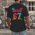 Mason 67 Ice Cream Drip Baseball Meme Men's Back Print T-Shirt Mason 67 Ice Cream Drip Baseball Meme Men's Back Print T-Shirt