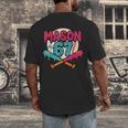 Mason 67 Ice Cream Drip Baseball Meme Graphics Men's Back Print T-Shirt Mason 67 Ice Cream Drip Baseball Meme Graphics Men's Back Print T-Shirt