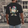 Melted Ice-Cream Baseball Mascot Pastel Pop Men's Back Print T-Shirt Melted Ice-Cream Baseball Mascot Pastel Pop Men's Back Print T-Shirt