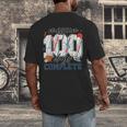 Mission 100 Days Complete Baseball 100th Day Of School Boys Men's Back Print T-Shirt Mission 100 Days Complete Baseball 100th Day Of School Boys Men's Back Print T-Shirt