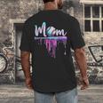 Mom Baseball Ice Cream Drip Birthday Boy Family Men's Back Print T-Shirt Mom Baseball Ice Cream Drip Birthday Boy Family Men's Back Print T-Shirt