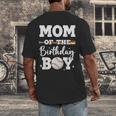 Mom Of The Birthday Boy Baseball Bday Family Men's Back Print T-Shirt Mom Of The Birthday Boy Baseball Bday Family Men's Back Print T-Shirt