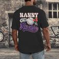 Nanny Rookie Of Year 1st Birthday Baseball Theme Matching Men's Back Print T-Shirt Nanny Rookie Of Year 1st Birthday Baseball Theme Matching Men's Back Print T-Shirt