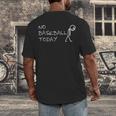 No Baseball Today Sad Stickman Sports Fan Men's Back Print T-Shirt No Baseball Today Sad Stickman Sports Fan Men's Back Print T-Shirt
