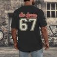Number 67 Meme Six Seven Baseball Style Kids Boy Teen Men's Back Print T-Shirt