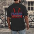 Pawpaw Rookie Of Year 1st Birthday Baseball Theme Matching Men's Back Print T-Shirt Pawpaw Rookie Of Year 1st Birthday Baseball Theme Matching Men's Back Print T-Shirt