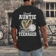 Proud Auntie Of An Official Teenager 13th Birthday Baseball Men's Back Print T-Shirt