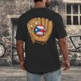 Puerto Rican Flag Baseball Player Boricua Pride Beisbol PR Men's Back Print T-Shirt Puerto Rican Flag Baseball Player Boricua Pride Beisbol PR Men's Back Print T-Shirt