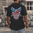 Respect The Drip Baseball American Flag Ice Cream Drip Youth Men's Back Print T-Shirt Respect The Drip Baseball American Flag Ice Cream Drip Youth Men's Back Print T-Shirt