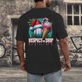 Respect The Drip Baseball Christmas Holiday Men's Back Print T-Shirt
