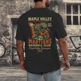 Retro Minor League Maple Valley Martians Baseball Club Men's Back Print T-Shirt Retro Minor League Maple Valley Martians Baseball Club Men's Back Print T-Shirt