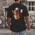 Retro Vintage Baseball Hot Dogs Men's Back Print T-Shirt