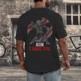 Run I Dare You Baseball Catcher Graphic Players Fans Men's Back Print T-Shirt Run I Dare You Baseball Catcher Graphic Players Fans Men's Back Print T-Shirt