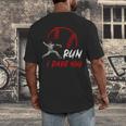 Run Steal I Dare You Humor Baseball Catcher Vintage Men's Back Print T-Shirt Run Steal I Dare You Humor Baseball Catcher Vintage Men's Back Print T-Shirt