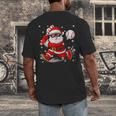 Santa Baseball Christmas Pajamas Xmas Men Boy Toddlers Men's Back Print T-Shirt Santa Baseball Christmas Pajamas Xmas Men Boy Toddlers Men's Back Print T-Shirt