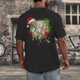 Santa Sports Ice Baseball Christmas Xmas Pajama Kid Men Boys Men's Back Print T-Shirt Santa Sports Ice Baseball Christmas Xmas Pajama Kid Men Boys Men's Back Print T-Shirt
