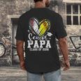 Senior Papa Class Of 2026 Baseball Softball Graduation Heart Men's Back Print T-Shirt Senior Papa Class Of 2026 Baseball Softball Graduation Heart Men's Back Print T-Shirt