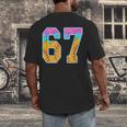 Six Seven Baseball Drip Men's Back Print T-Shirt Six Seven Baseball Drip Men's Back Print T-Shirt