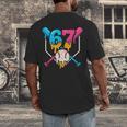 Six Seven Baseball Ice Cream Drip Cool 67 Gen Alpha Slang Men's Back Print T-Shirt Six Seven Baseball Ice Cream Drip Cool 67 Gen Alpha Slang Men's Back Print T-Shirt