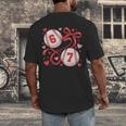 Six Seven Baseball Lover Sports Red Heart Bow Valentine Girl Men's Back Print T-Shirt Six Seven Baseball Lover Sports Red Heart Bow Valentine Girl Men's Back Print T-Shirt
