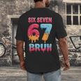 Six Seven Bruh 67 Ice Cream Drip Baseball For Men Women Kids Men's Back Print T-Shirt