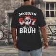 Six Seven Bruh Valentines Baseball Kids 67 Valentine Boys Men's Back Print T-Shirt