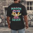 Six Seven Meme Mason Ice Cream Drip Baseball Number 67 Men's Back Print T-Shirt Six Seven Meme Mason Ice Cream Drip Baseball Number 67 Men's Back Print T-Shirt