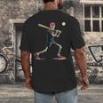Skeleton Baseball Halloween Costume Men Boys Kids Men's Back Print T-Shirt Skeleton Baseball Halloween Costume Men Boys Kids Men's Back Print T-Shirt