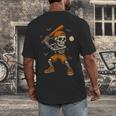 Skeleton Baseball Player Costume Halloween Men Boys Men's Back Print T-Shirt